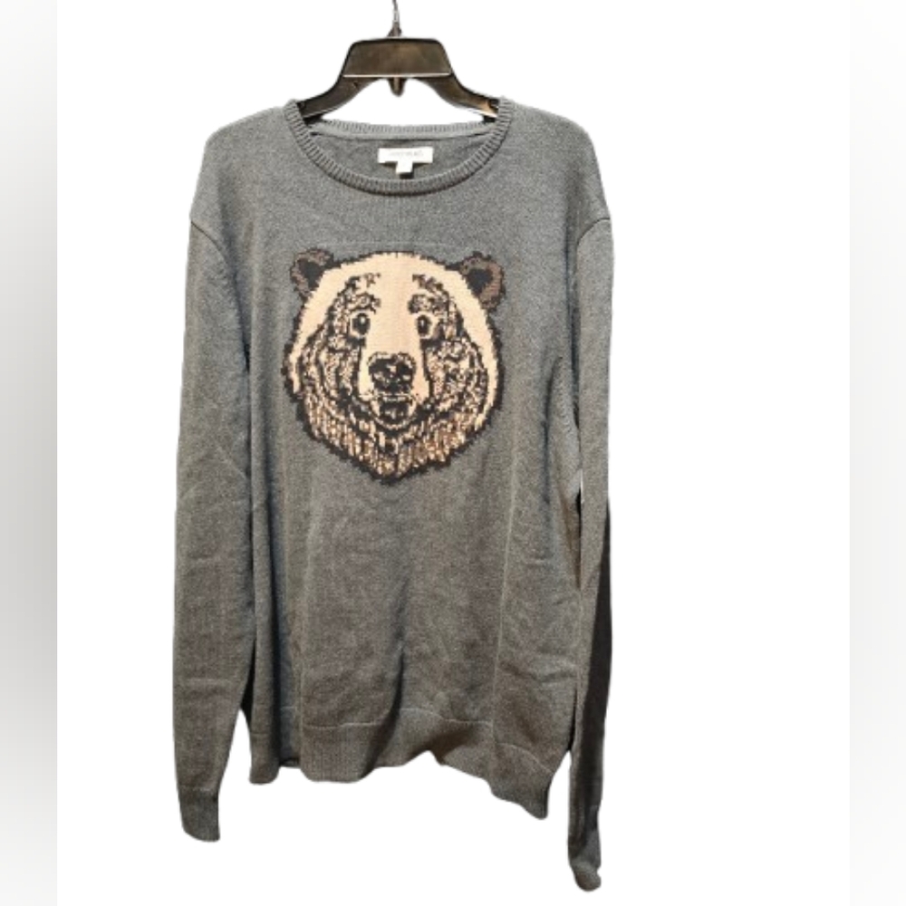 Goodthreads Men's 100% Cotton Gray Lightweight Sweater XL